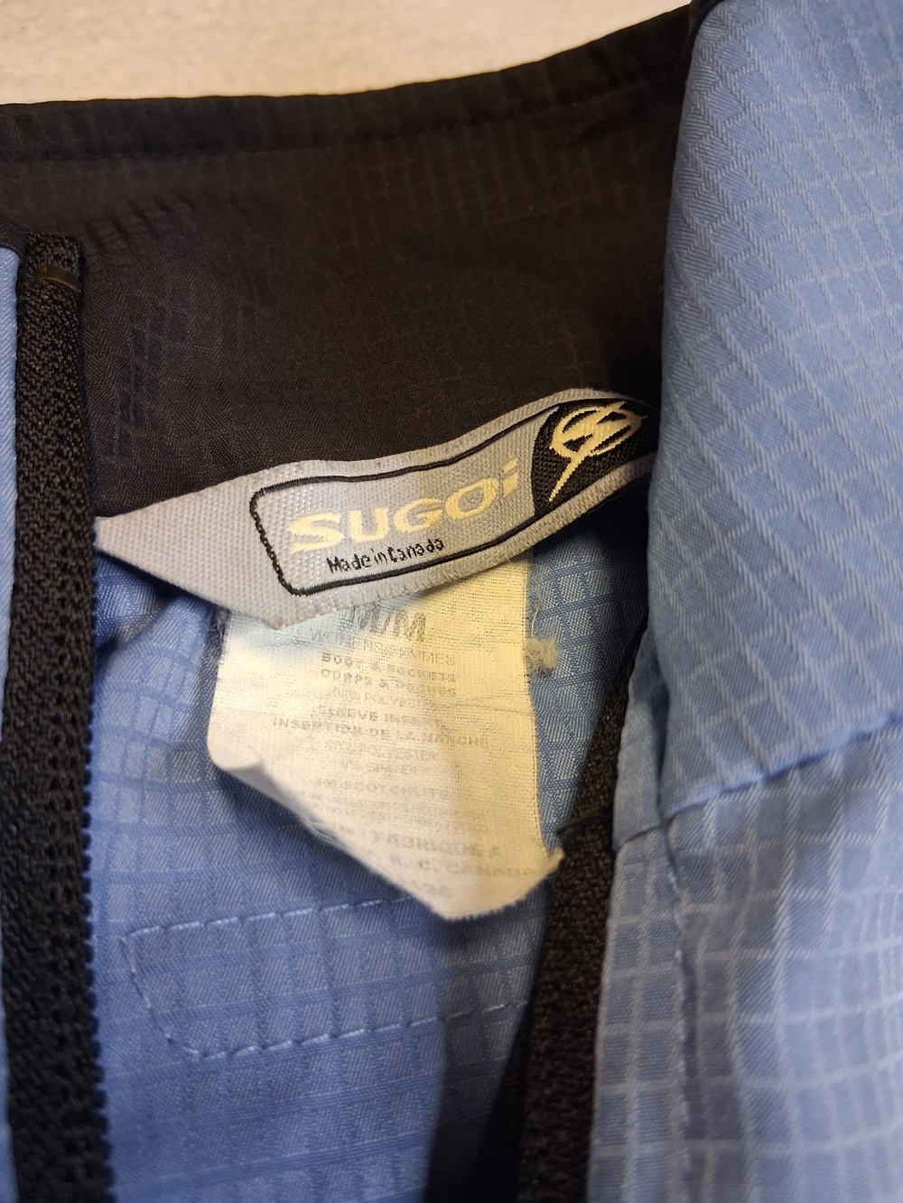 SUGOI Light Blue and Black Women's Cycling Jacket - Picture 8 of 9